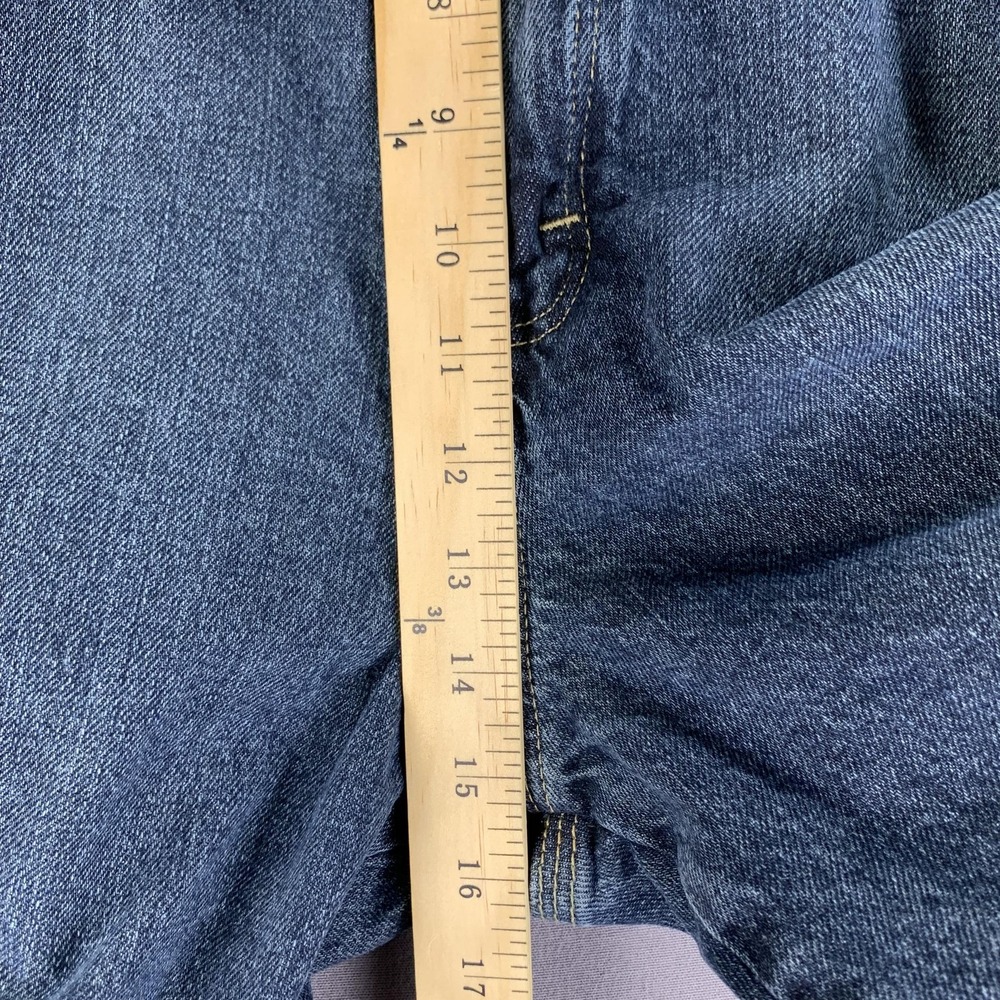 Wrangler Rugged Wear Jeans Mens 42x34 (Fits 40x28) Blue Carpenter Workwear Denim - Picture 10 of 14